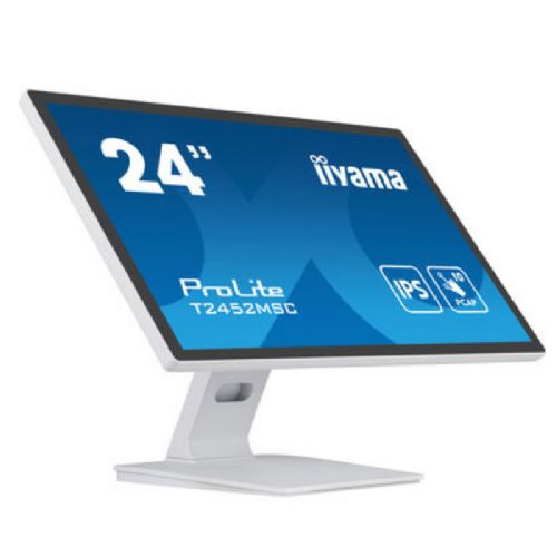 Monitor IIYAMA ProLite T2452MSC-W1 60,5cm (23,8") FHD IPS LED zvočniki na dotik beli interaktivni zaslon