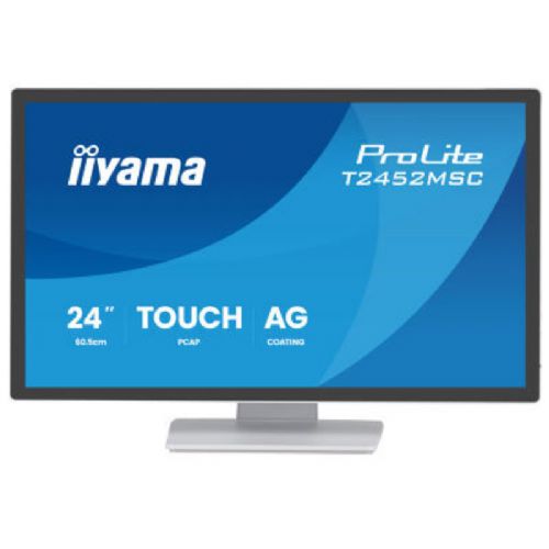 Monitor Iiyama ProLite T2452MSC-W1AG 24" FHD IPS na dotik, 10-točkovni, steklo od roba do roba, zvočniki, antibleščanje