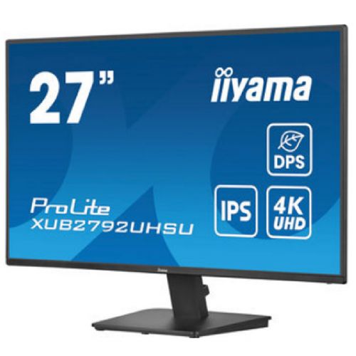 Monitor IIYAMA ProLite XU2792UHSU-B6 68,5 cm (27"), 3840 x 2160 (4K UHD), IPS, 350 cd/m2, monitor zvučnika DP/HDMI/USB
