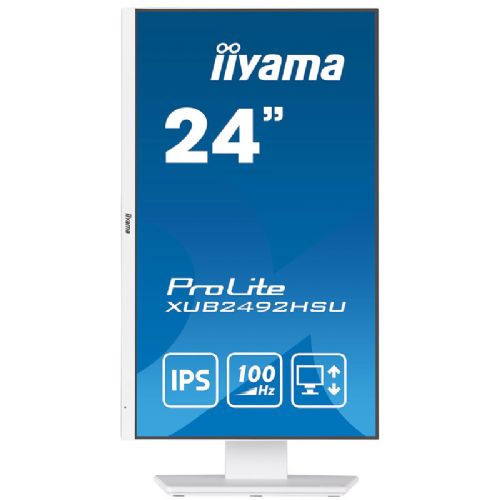 Monitor IIYAMA ProLite XUB2492HSU-W6 60,5cm (23,8") 100 Hz FHD IPS LED LCD HDMI/DP zvočnik