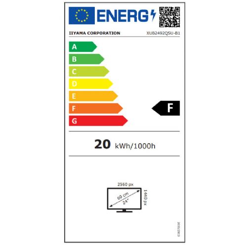 Monitor IIYAMA ProLite XUB2492QSU-B1 60,96cm (24") 2K IPS 100Hz HDMI/DP zvočniki