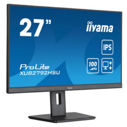 Monitor Iiyama ProLite XUB2792HSU-B6 68,58 cm (27"), 1920x1080 (FHD), 250cd/m2, 16:9 FHD IPS 100Hz 0,4ms HDMI DP Pivot VESA zvučnik crni
