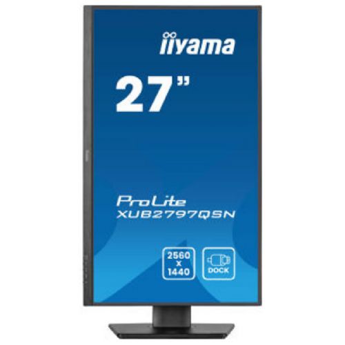 Monitor Iiyama ProLite XUB2797QSN-B2 27" QHD IPS 100Hz USB-C/LAN zvočniki