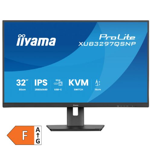 Monitor IIYAMA ProLite XUB3297QSNP-B1 80 cm (32") WQHD 2K IPS HDMI/DP/USB-C LAN KVM zvučnici