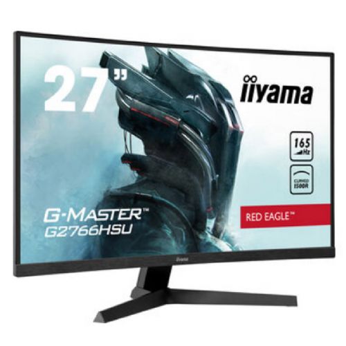 Monitor Iiyama Red Eagle G-master G2766HSU-B1, 68,5 cm (27"), FHD, VA, 165 Hz, DP/HDMI/USB, FreeSync, zvočniki, ukrivljen, gaming