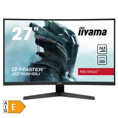 Monitor Iiyama Red Eagle G-master G2766HSU-B1, 68,5 cm (27"), FHD, VA, 165 Hz, DP/HDMI/USB, FreeSync, zvočniki, ukrivljen, gaming