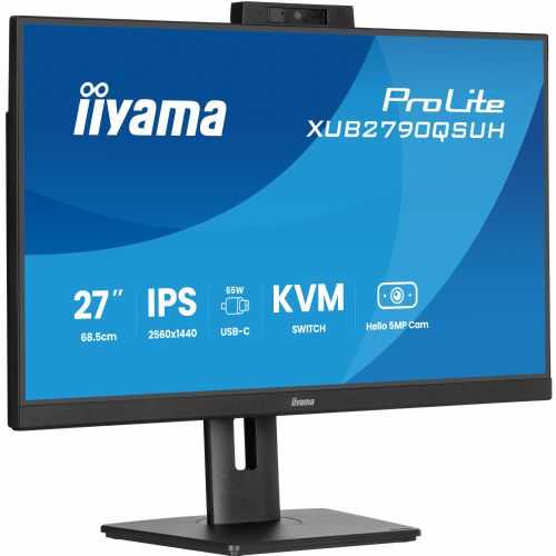 Monitor IIYAMA TFT XUB2790QSUH 68,5 cm (27''), 2560x1440/HDMI/DP/USB-C/KVM/hv