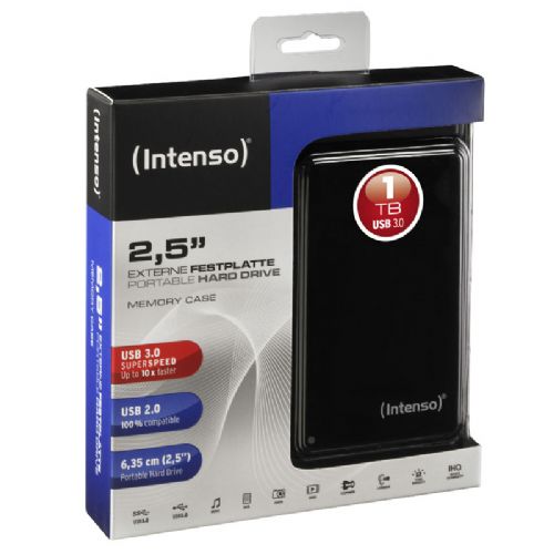 Zunanji trdi disk INTENSO Memory Case 1TB USB3.0 2,5" črn (6021560) zunanji trdi disk