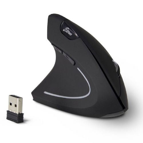 INTER-TECH Eterno KM-206L USB brezžična za levičarje optična za levičarje vertikalna miška