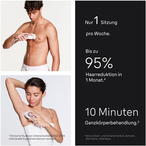 IPL aparat Braun Skin i·expert IPL PL7253 (bela/roza zlato, vključno z etuijem + 3 nastavki + Venus Extra Smooth)