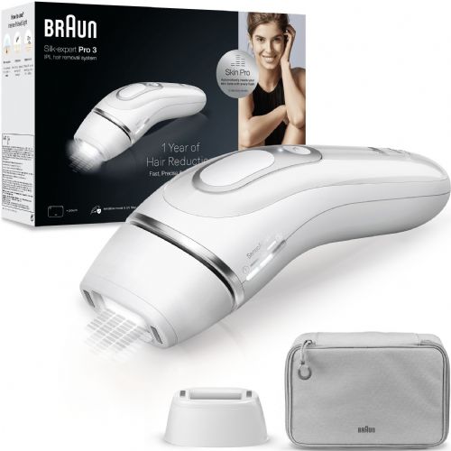IPL aparat za odstranjevanje dlak Braun Silk-expert Pro PL3020 (belo/srebrno, z vrečko)