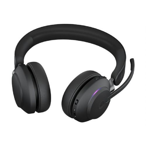 JABRA Evolve2 65 MS Stereo slušalice na uho Bluetooth bežične USB-C izolirane od buke crne boje Certificirano za Microsoft Teams