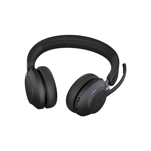 JABRA Evolve2 65 MS Stereo slušalice na uho Bluetooth bežične USB-C izolirane od buke crne boje Certificirano za Microsoft Teams