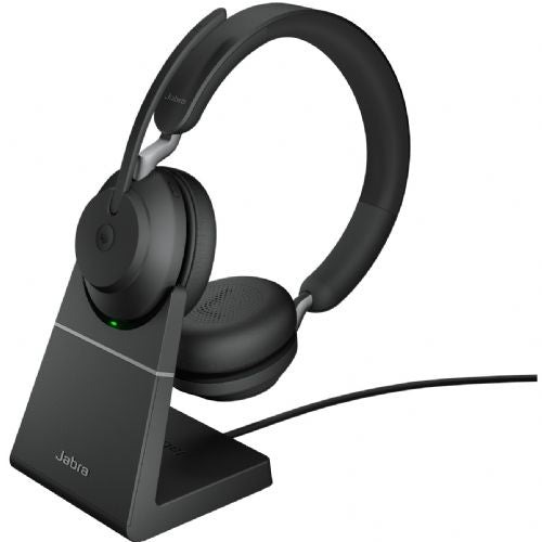Jabra Evolve2 65 Stereo MS + Ladestation + Link 380 USB-C, crne
