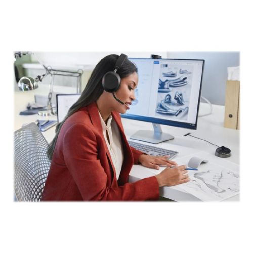 Brezžične slušalke JABRA Evolve2 75 Link380a MS Stereo Black