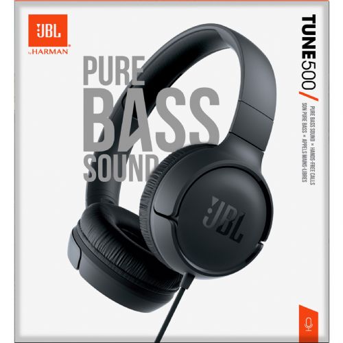 JBL Tune500 žičane slušalice, na uhu, sklopive, lagani dizajn, ugrađeni mikrofon