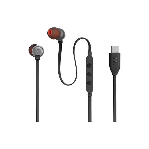 Slušalke JBL Tune 310C črne, USB-C, v ušesu, žične, mikrofon