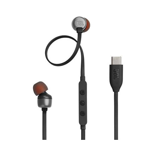 Slušalke JBL Tune 310C črne, USB-C, v ušesu, žične, mikrofon
