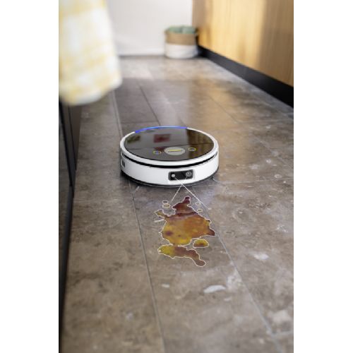 Robotski sesalnik Kärcher RCV 7, LiDAR in AI navigacija, sesanje in mokro brisanje, kamera v živo, bele barve