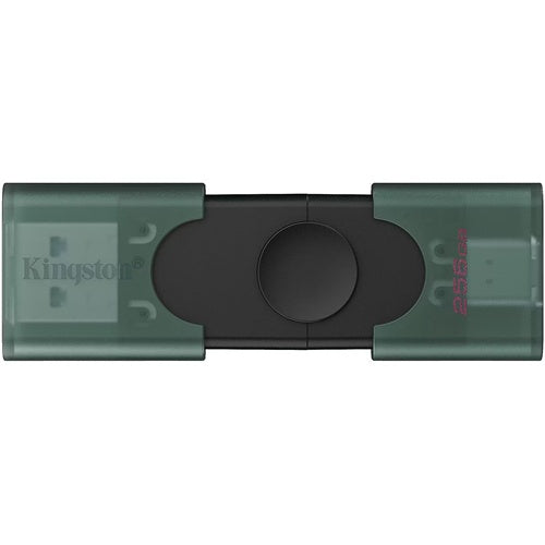 Kingston DataTraveler Duo 256 GB USB ključek (zelen/črn, USB-A, USB-C)