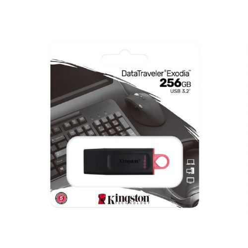 KINGSTON 256 GB USB 3.2 Gen 1 DataTraveler Exodia Black + Pink
