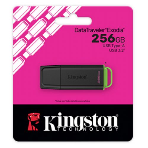 USB 256GB Kingston DataTraveler Exodia G2 USB 3.2 Gen1, 256GB, USB-A, kompaktna zasnova, 5-letna garancija