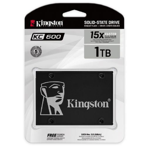 Vgradni SSD disk Kingston KC600 2,5'' 1TB SATA3 TLC (SKC600/1024G)