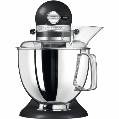 Kuhinjski robot KitchenAid 5KSM175PSEBK Artisan 300 W, 4,8 l, 10 hitrosti, nagibna glava, črna litina