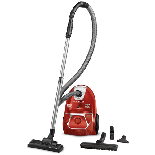 Klasični sesalnik Rowenta Compact Power Parket, rdeča