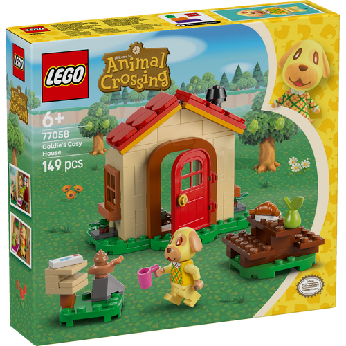 Kocke Lego Animal Crossing: Goldie v svoji udobni hiši (77058), 149 kock, od 6. let