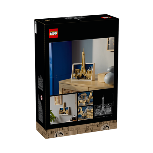 Kocke Lego Architecture Arhitektura Pariz - Mesto ljubezni - Konstrukcijska igrača, 958 kock, od 18. let (21064)