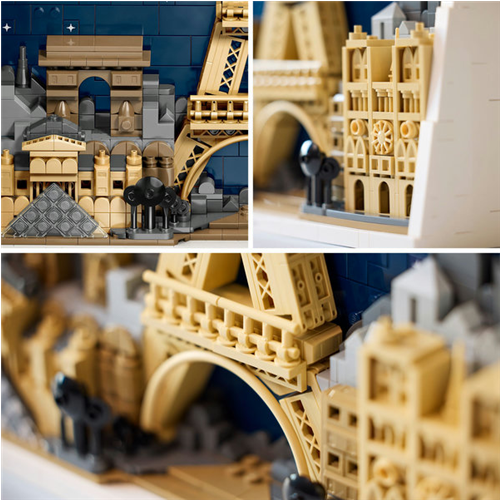 Kocke Lego Architecture Arhitektura Pariz - Mesto ljubezni - Konstrukcijska igrača, 958 kock, od 18. let (21064)