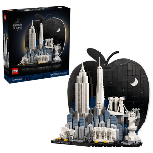 Kocke Lego Architecture: New York City- The Big Apple, 1465 kos, od 18. let (21066)