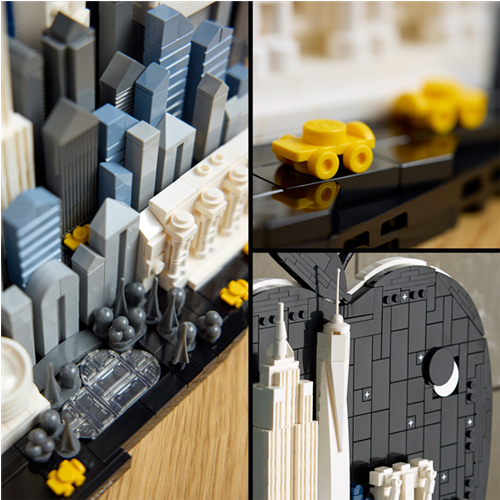 Kocke Lego Architecture: New York City- The Big Apple, 1465 kos, od 18. let (21066)