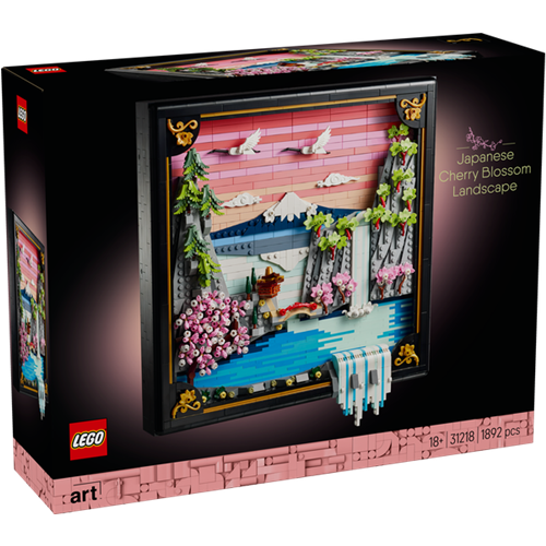 Kocke Lego Art Umetniška japonska češnjeva pokrajina - gradbena igrača, 1892 kock, od 18. let (31218)