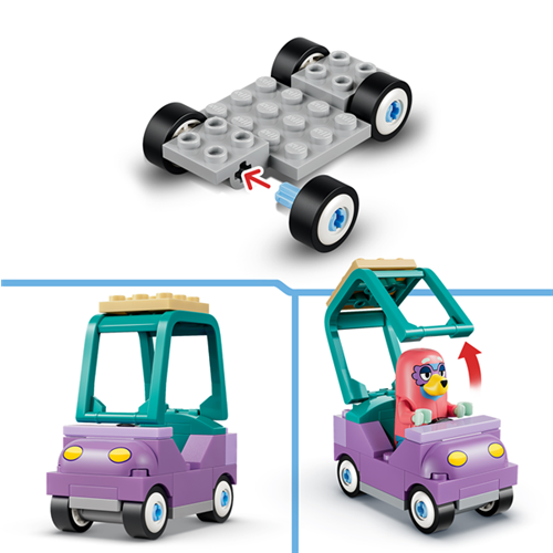 Kocke Lego Bluey: Babice z Bingom in Blueyem, 80 kos, od 4. let (11216)