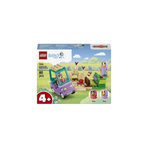 Kocke Lego Bluey: Babice z Bingom in Blueyem, 80 kos, od 4. let (11216)