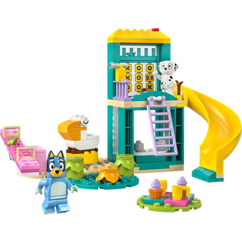 Kocke Lego Bluey: Bluey in Chloe se zabavata na igrišču (11201), 104 kocke, od 4. let