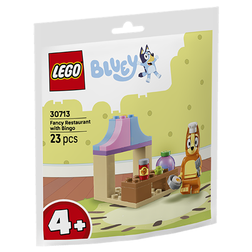 Kocke Lego Bluey: Modra restavracija z bingom, 23 kos, od 4. let (30713)