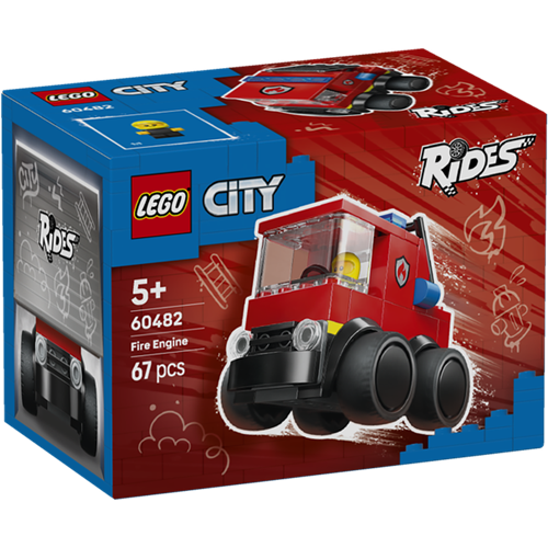 Kocke Lego City Cool Cars - Gasilski avto, 67 kos, od 5. let (60482)