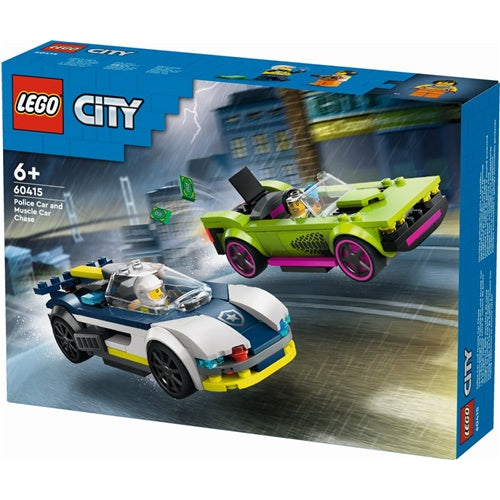 Kocke Lego® City: Policijski avtomobil in avto z močnim motorjem (60415)