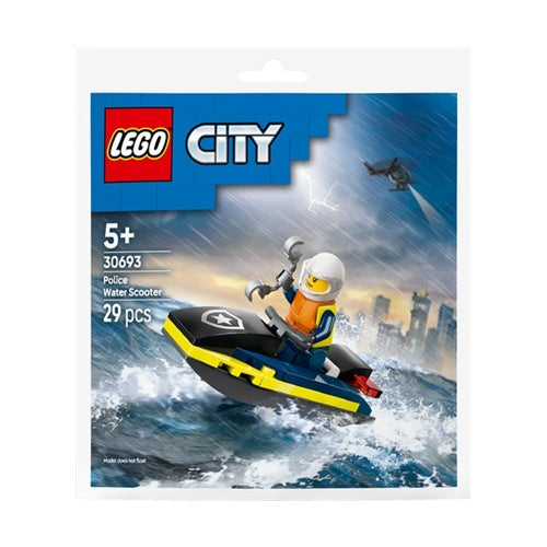 Kocke Lego City: Policijski vodni skuter (30693), 29 kock, od 5. let