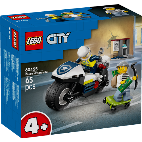 Kocke Lego City: Pregon s policijskim motorjem (60455), 65 kock, od 4. let