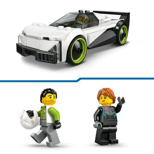Kocke Lego City Reaktivno letalo proti dirkalniku, 259 kos, od 6. let (60489)