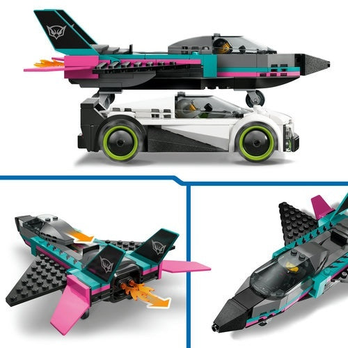 Kocke Lego City Reaktivno letalo proti dirkalniku, 259 kos, od 6. let (60489)