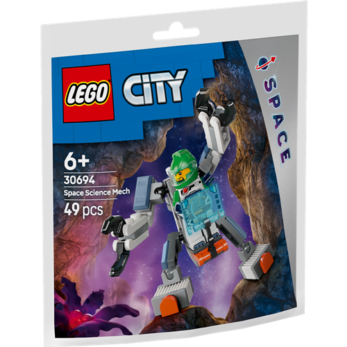 Kocke Lego City: Robotski oklep za znanstveno raziskovanje vesolja (30694), 49 kock, od 6. let