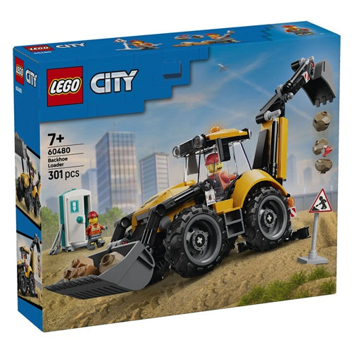 Kocke Lego City: Rumen bager nakladalnik, 301 kos, od 7. let (60480)