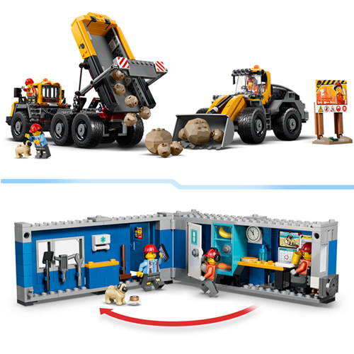 Kocke Lego City: Tovornjak s prekucnikom in čelni nakladnik, 1132 kos, od 8. let (60494)