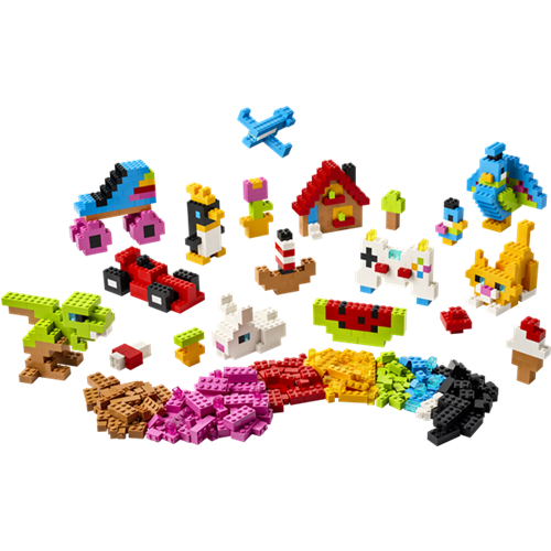 Kocke Lego Classic Ustvarjalne barvite kocke, 820 kos, od 5. let (11045)