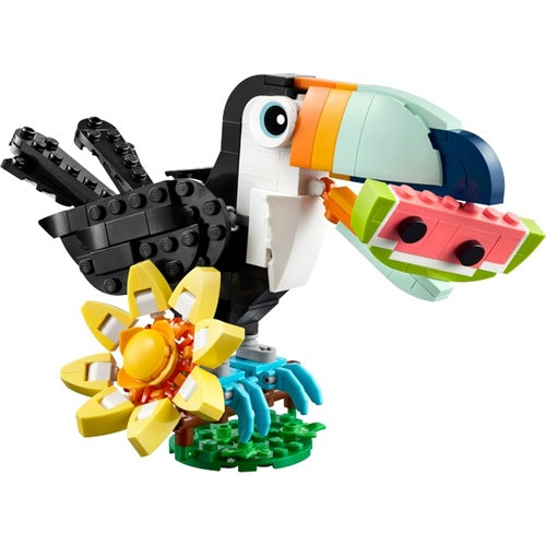 Kocke Lego Creator 3-v-1 Divje živali: Tropski tukan 31173, 225 kock, od 7. let